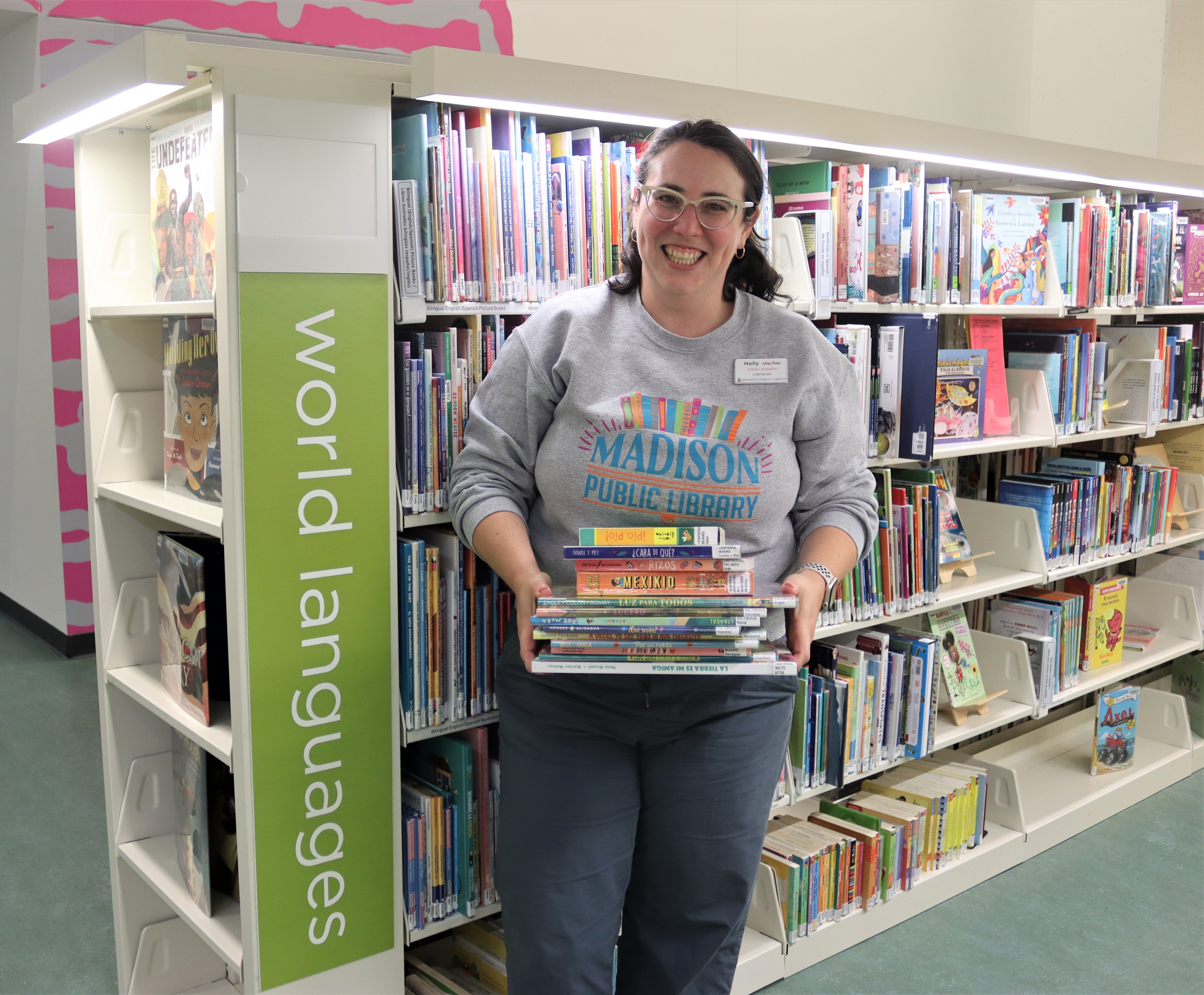 Youth Serives Librarian with World Language collection