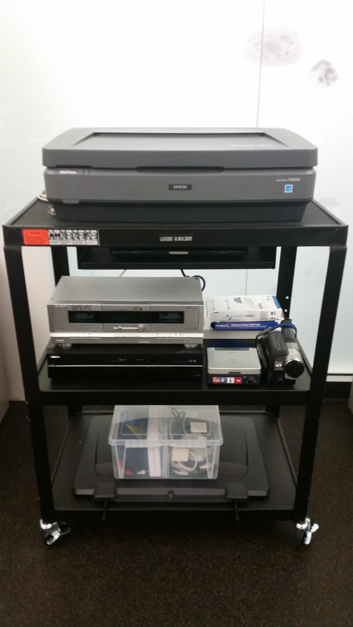 Archiving equipment available to patrons