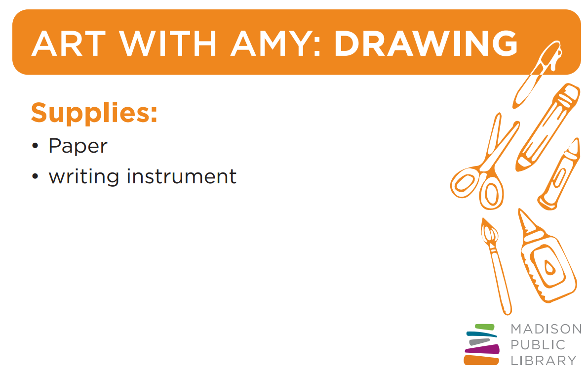 Download supply lists for Art with Amy crafts and projects