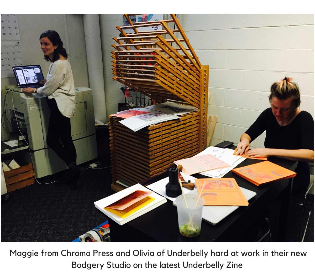 Chroma Press hard at work at the Bodgery