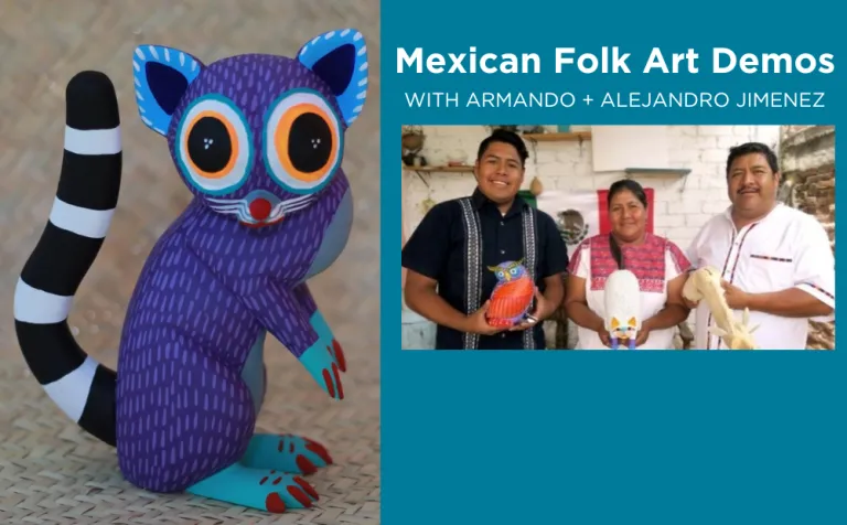 Alebrijes Mexican Folk Art Demo with armando and alejandro jimenez